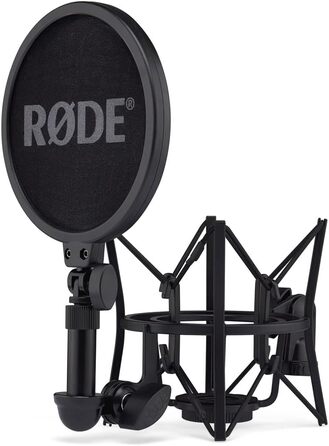 Студійний мікрофон Rode NT1 5-го покоління XLR/USB чорний з поп-фільтром keepdrum WS2