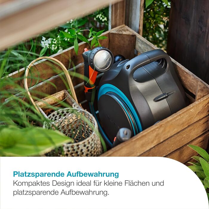 Gardena Mobile Schlauchbox MoveMatic: Автоматична мобільна система для зберігання садового шланга 18690-20
