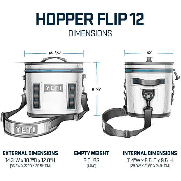 Сумка-холодильник YETI Hopper Flip 8, портативна, ізольована, колір Wetlands Brown