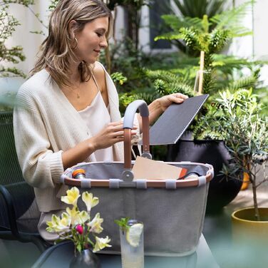 Складана сумка-кошик для покупок reisenthel carrybag twist Sky Rose — водонепроникна та містка