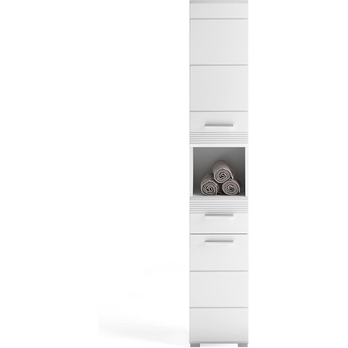 Шафа для ванної кімнати xonox.home Linus X18A9711, білий глянець, 30x182x31 см