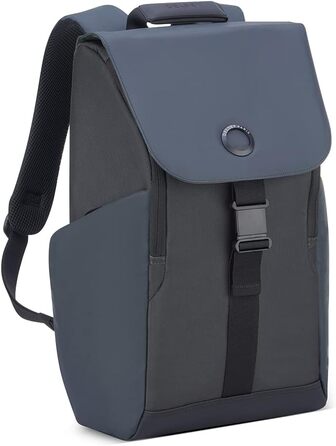 Рюкзак DELSEY PARIS SECURFLAP, м'який, чорний, 21 л, 45x31x14 см