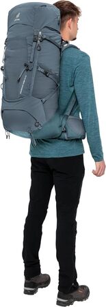 Туристичний рюкзак deuter Aircontact Core 50+10 л, графітовий, модель 2024, для трекінгу