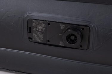 AVENLI Premium самонадувний надувний матрац 196x97x47 см з вбудованим насосом, для 1 особи, портативний, флокована поверхня, гостьове та кемпінгове ліжко
