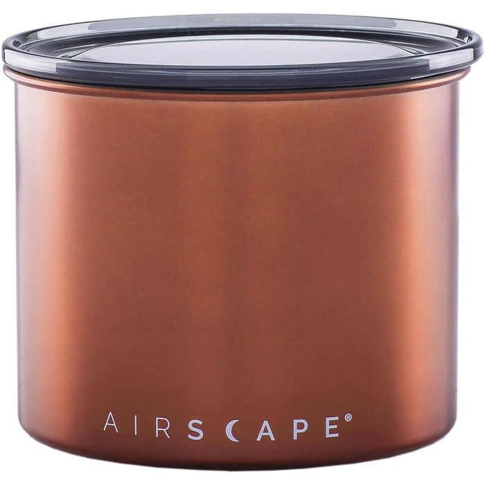 Контейнер для кави Airscape Planetary Design, нержавіюча сталь, кулінарне зберігання, герметичний, невеликий, мідний