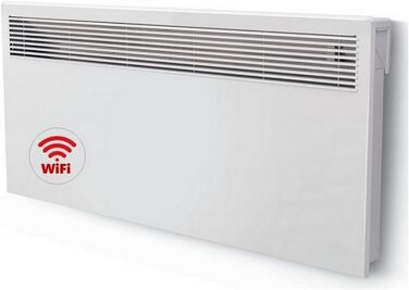 Електричний конвектор обігрівач настінний з Wi-Fi, LED дисплеєм, 2500 Вт — смарт електрорадіатор для дому