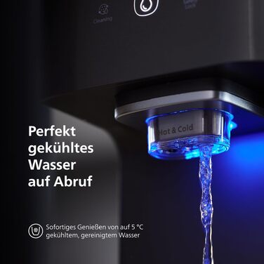 Фільтр для води зворотного осмосу Philips ADD6921DG/10 з охолодженням та підігрівом - видаляє до 110 забруднень, термін служби фільтра 1 рік