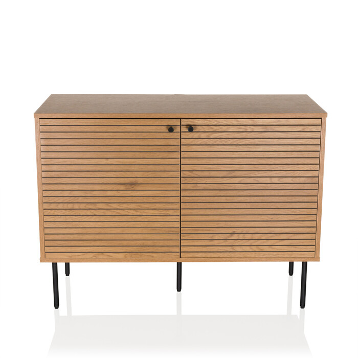 Сервант LINNO S 100x40x74 см, 2 дверцята, дуб, hjh LIVING