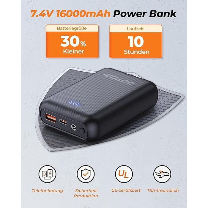 Зігріваючий жилет чоловічий з Powerbank 16000mAh 7.4V, 9 зон підігріву, 3 режими температури, тепла куртка для активного відпочинку та їзди на велосипеді (Синій, XL)