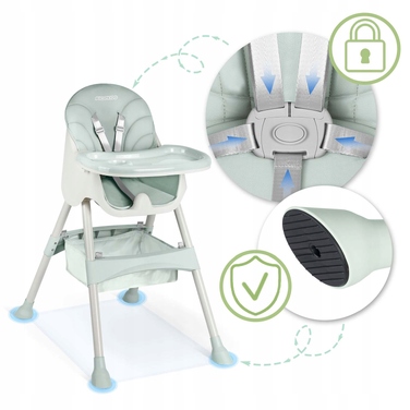 Стілець для годування RicoKids, 94 x 62 x 79 см