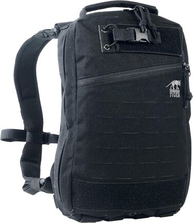 Медичний тактичний рюкзак Tasmanian Tiger TT Medic Assault Pack MK II S, порожній, для надзвичайних ситуацій, подорожей, медиків, туризму, велоспорту, чорний