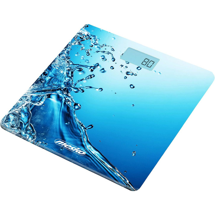 Ваги підлогові Mesko MS8156 з LCD, скляна платформа, до 150 кг, висока точність, автоматичне вимкнення
