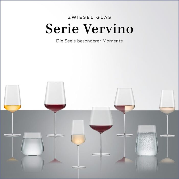 Бокали для білого вина Zwiesel Glas Vervino Riesling, 2 шт., тритан-кристал, німецьке виробництво, підходять для миття в посудомийній машині