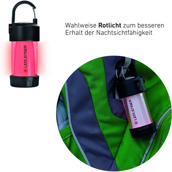 Ledlenser ML4 ліхтар-лампа для кемпінгу, 300 люмен, до 45 годин, акумуляторна, з магнітним зарядним кабелем