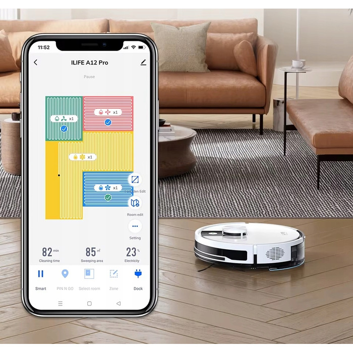 Робот-пилосос iLife PRO 12A, білий