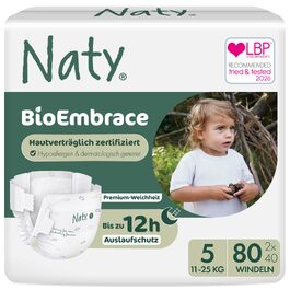 Еко-підгузки Naty BioEmbrace, розмір 4 (7–18 кг), 88 шт, біорозкладні