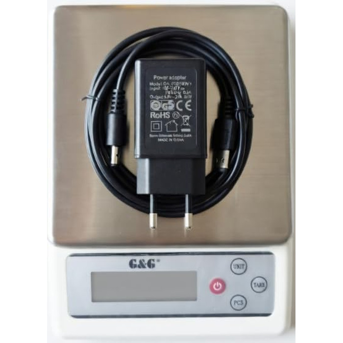 Кухонні ваги G&G KF6K, 6 кг / 0.1 г, цифрові, з автовимкненням, живлення від мережі та батарейок