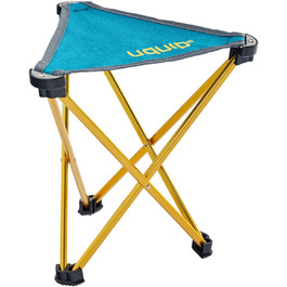 Стілець для кемпінгу Uquip Trinity M, складаний, 150 кг, синьо-жовтий