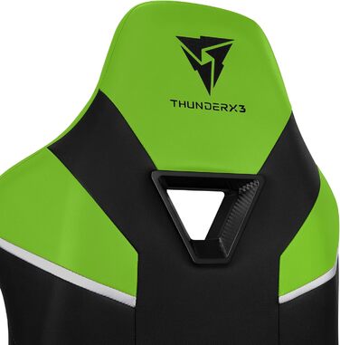 Ігрове крісло ThunderX3 TC5, ергономічне, для комп'ютера, до 150 кг, чорне/зелене