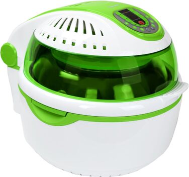 Аерофритюрниця Syntrox Germany Turbo, 10 л, LED-дисплей, без жиру, зелена