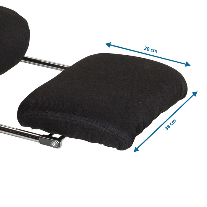Крісло для керівника RELAX CL190 з підставкою для ніг тканина чорний mybuero