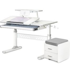 Комплект (S) Evo-Kids TH-320 Grey (парта + тумба) (арт.TH-320 + BD C3_GREY)