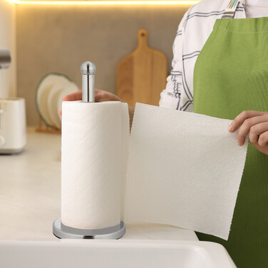 Тримач для кухонних рулонів Relaxdays нержавіюча сталь