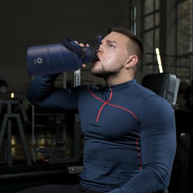 Fjbottle термобутилка з нержавіючої сталі 1.9 л з магнітною кришкою, вакуумна, BPA Free, для води, спорт, кемпінг, тренажерний зал, велика місткість, герметична