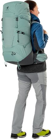 Жіночий туристичний рюкзак Deuter Aircontact Core 45+10 л нефрит-графіт