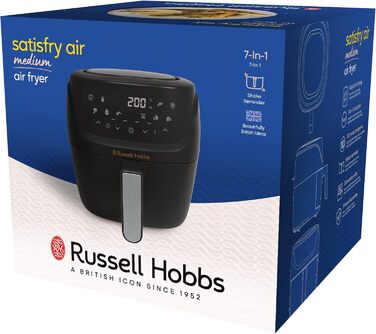 Фритюрниця Russell Hobbs SatisFry Rapid AirFryer 4л з нержавіючої сталі, 7 функцій, 10 програм, без олії