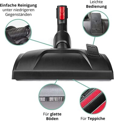 Універсальна гнучка насадка Maxorado для пилососів Dyson V7, V8, V10, V11, V15, GEN5 – комбінована щітка-насадка для підлоги та килимів, змінна деталь