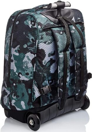 Дитячий шкільний рюкзак-тролей Invicta Camo Shade 2-в-1 на колесах, зелений, для хлопчиків і дівчаток, для школи та подорожей, з магнітною застібкою, 43 см