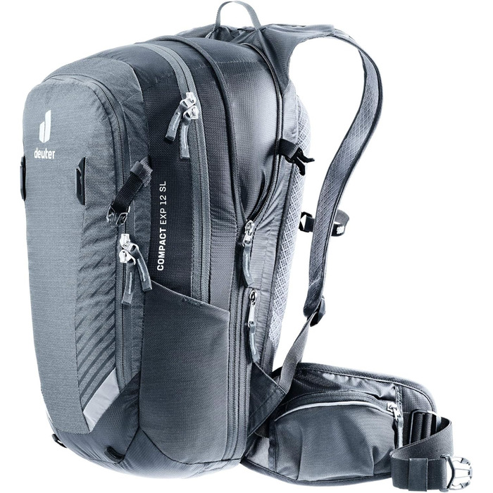 Жіночий велосипедний рюкзак Deuter Compact EXP 12 SL, 15 л, графітово-чорний