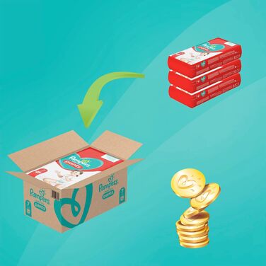 Підгузки-трусики Pampers Baby-Dry, розмір 3 (6-11 кг), 192 шт. — захист від протікань 360° Fit