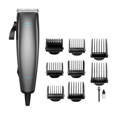 Машинка для стрижки волосся Cecotec Bamba PrecisionCare Wet&Dry з нержавіючої сталі з титановим покриттям, акумуляторна, до 120 хв роботи, довжина зрізу 0,5-30 мм, 8 насадок, професійна, для вологого та сухого використання