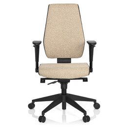 Офісне крісло / поворотне крісло PRO-TEC 500 Тканина темно-сірий/бежевий hjh OFFICE