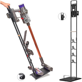 Підставка-органайзер для пилососа Dyson V15 V12 V11 V10 V8 V7 V6, тримач для акумуляторного пилососа і аксесуарів, чорна, BRIAN & DANY