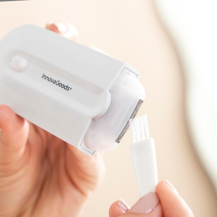 Міні електричний бритва InnovaGoods з LED-підсвіткою, акумуляторна, для чутливих зон, компактний дизайн, ідеально для дому