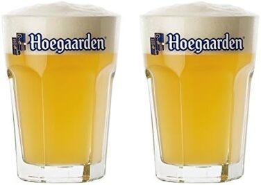 Пивні келихи Hoegaarden 2 шт, 568 мл, скляні келихи для пива Hoegaarden