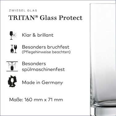 Склянка для віскі Zwiesel Glas Tavoro 0,4 л (набір 4 шт.), сучасний Tumbler, Tritan-кришталь, Made in Germany