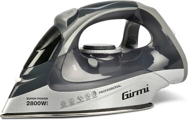 Праска Girmi ST63 з регулюванням температури, 2800 Вт, антинакип, 150 г/хв, 400 cc, сіра