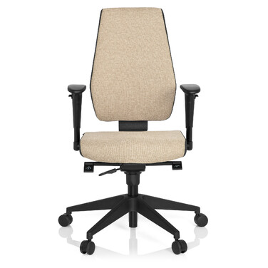 Офісне крісло / поворотне крісло PRO-TEC 500 Тканина темно-сірий/бежевий hjh OFFICE