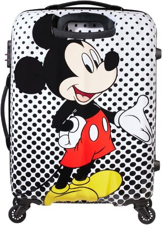 Дитяча валіза American Tourister Disney Legends Spinner S, 65 см, 36 л, багатоколірна (Mickey Mouse Polka Dot)