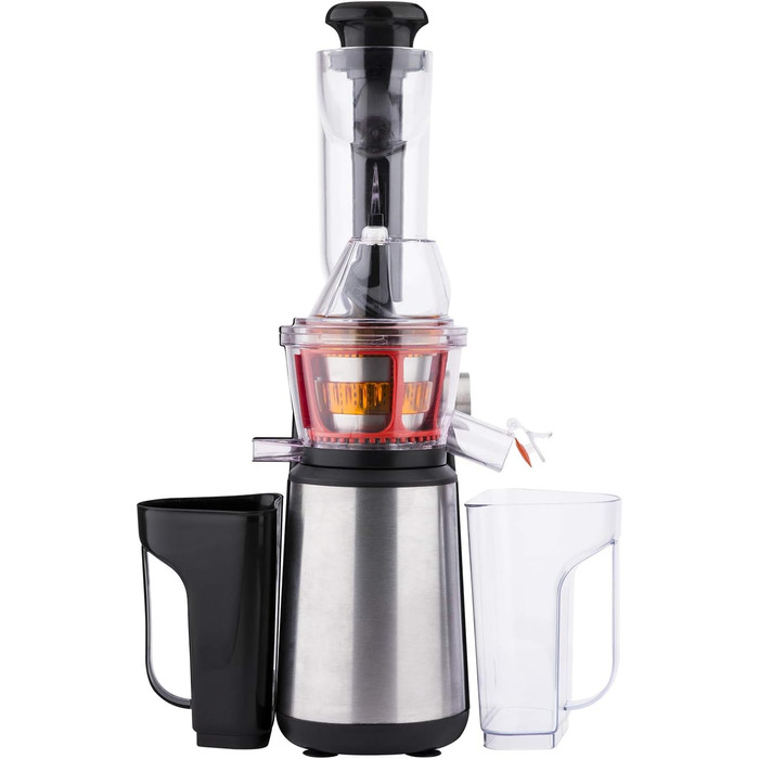 Соковитискач H.Koenig GSX22, 1 л, 3 фільтри (сорбет, густий та рідкий сік), контейнер для жмиху, можна мити в посудомийці, нержавіюча сталь, чорний