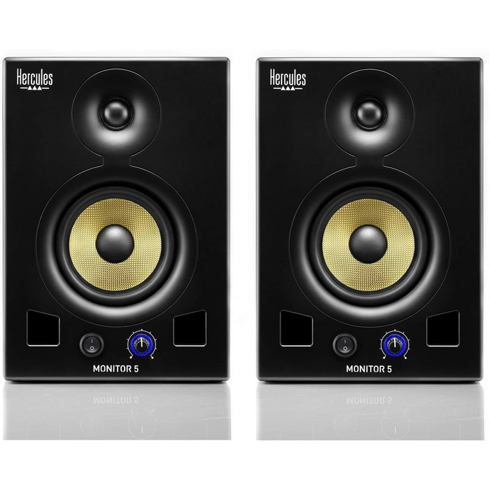 Hercules DJ Monitor 5 – Активні DJ колонки 80 Вт з басом, для ді-джеїв та меломанів