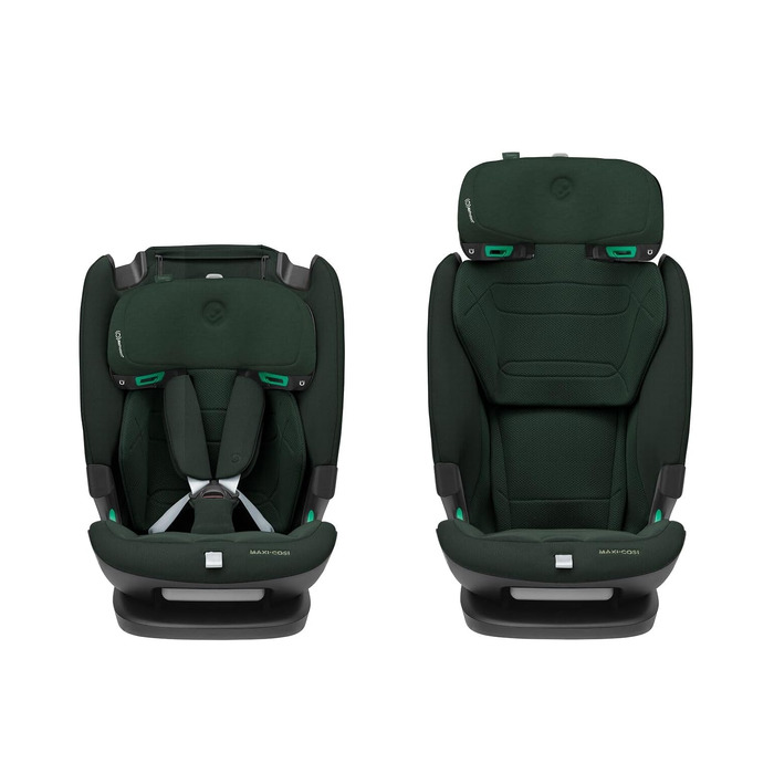 Дитяче автокрісло Maxi-Cosi Titan Pro² i-Size (76-150 см, 15 міс. - 12 років), захист G-CELL, ClimaFlow, колір Authentic Green