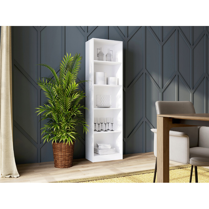 Стелаж TopEshop 50 см x 182 см x 30 см, білий