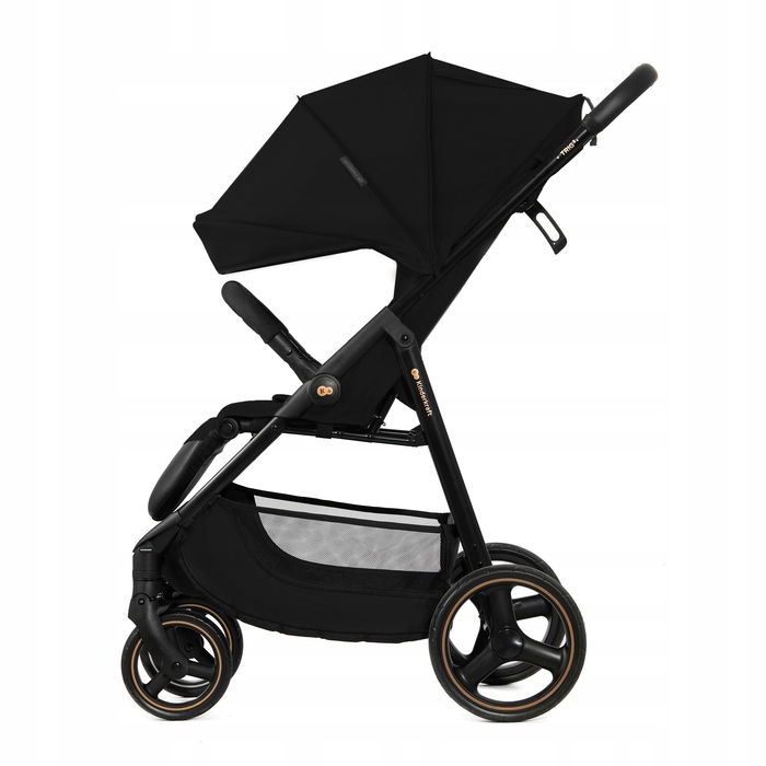 Легкий прогулянковий візок Kinderkraft TRIG 3, до 22 кг, чорний