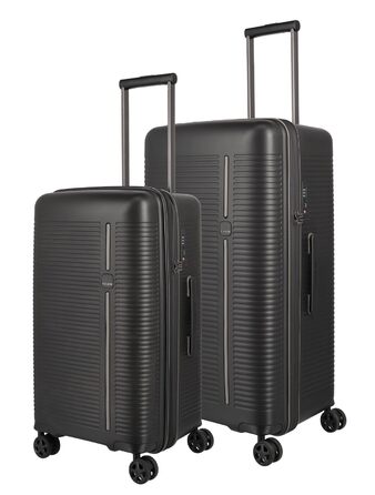 Набір валіз Travelite Roomer: 2 шт. (L/M), чорний, з TSA замком, розширювані