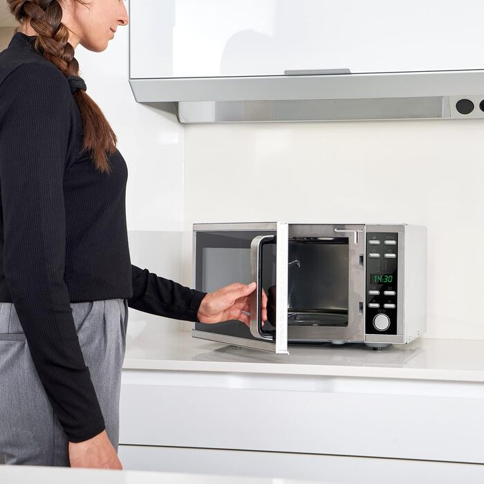 Мікрохвильова піч Black+Decker BXMZ901E з грилем і конвекцією, 25 л, сіра